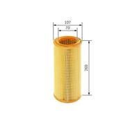 Filtro aria Cartuccia filtro 1 457 433 307 BOSCH per FIAT