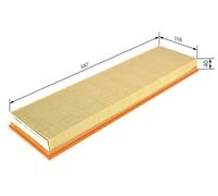 Filtro aria Cartuccia filtro 1 457 433 601 BOSCH per MERCEDES-BENZ
