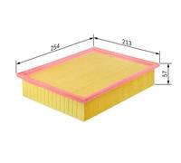 Filtro aria Cartuccia filtro 1 457 433 698 BOSCH per BMW ALPINA SKODA