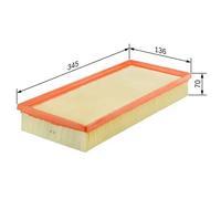 Filtro aria Cartuccia filtro 1 987 429 404 BOSCH per VW SKODA AUDI SEAT