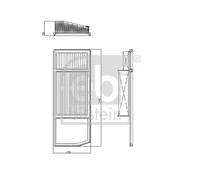 febi bilstein 101663 - Filtro dell'aria, 1 pezzo
