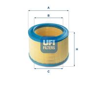 Filtro aria Cartuccia filtro 27.239.00 UFI per PEUGEOT CITROËN LADA