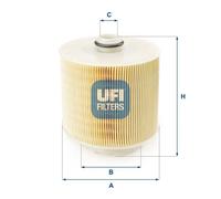 Filtro aria Cartuccia filtro 27.598.00 UFI per AUDI A6 C6 Avant A6 Allroad C6