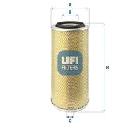 UFI 27.804.00 Filtro aria per CHEVROLET,DAF,DEUTZ-FAHR,IVECO,MAN,MERCEDES-BENZ,R