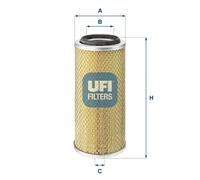 Filtro aria Cartuccia filtro 27.881.00 UFI per VW NISSAN