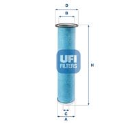 Filtro aria Cartuccia filtro 27.949.00 UFI