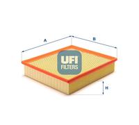 Filtro aria Cartuccia filtro 30.100.00 UFI per AUDI SKODA