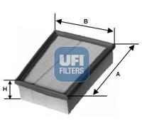 Filtro aria Cartuccia filtro 30.157.00 UFI per CITROËN PEUGEOT