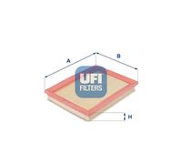 UFI Filters, Filtro Aria 30.168.00, Filtro Aria per Ricambio, Adatto a Auto, Applicabile su Diversi Modelli Ford, Mazda e Mini