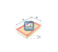 UFI Filters, Filtro Aria 30.241.00, Filtro Aria per Ricambio, Adatto a Auto, Applicabile su Diversi Modelli Ford Focus C-Max e Focus, Volvo C30, S40 e V50