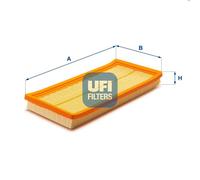 Filtro aria Cartuccia filtro 30.339.00 UFI per FIAT 500 500 C PANDA