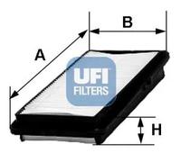 Filtro aria Cartuccia filtro 30.380.00 UFI per HONDA ACCORD VII Tourer