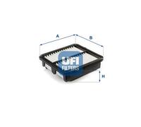 Filtro aria Cartuccia filtro 30.451.00 UFI per HONDA JAZZ III JAZZ II