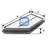 Filtro aria Cartuccia filtro 30.591.00 UFI per HONDA CIVIC VIII Hatchback