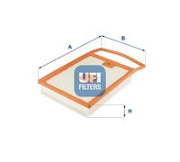 Filtro aria Cartuccia filtro 30.692.00 UFI per VW AUDI SKODA SEAT