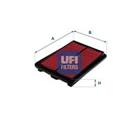 UFI Filters, Filtro Aria 30.724.00, Filtro Aria per Ricambio, Adatto a Auto, Applicabile su Diversi Modelli Nissan Qashqai, X-Trail e Renault Kadjar