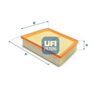 UFI Filters, Filtro Aria 30.A63.00, Filtro Aria per Ricambio, Adatto ad Auto, Applicabile su Diversi Modelli come Jaguar e Land Rover