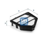UFI Filters, Filtro Aria 30.B62.00, Filtro Aria per Ricambio, Adatto ad Auto, Applicabile su Modelli di Honda