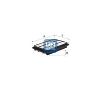Filtro aria Cartuccia filtro 30.D10.00 UFI per NISSAN RENAULT