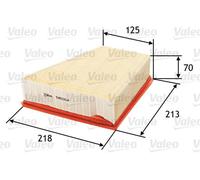 Filtro aria Cartuccia filtro 585004 VALEO per SKODA SEAT VW