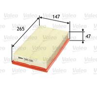 Filtro aria Cartuccia filtro 585010 VALEO per FORD FOCUS I FOCUS I Turnier