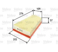 Filtro aria Cartuccia filtro 585019 VALEO per CITROËN PEUGEOT