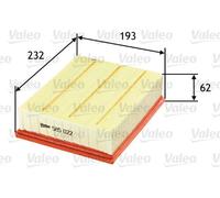 Filtro aria Cartuccia filtro 585022 VALEO per RENAULT ALPINE HYUNDAI