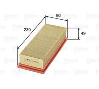 Filtro aria Cartuccia filtro 585023 VALEO per FIAT LANCIA