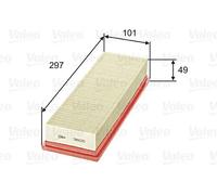 Filtro aria Cartuccia filtro 585025 VALEO per PEUGEOT CITROËN RENAULT