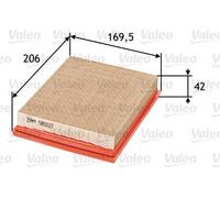 Filtro aria Cartuccia filtro 585027 VALEO per PEUGEOT CITROËN