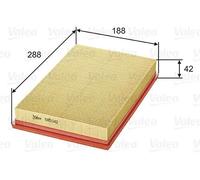 VALEO Filtro aria compatibile con SEAT SKODA VW 585042