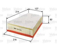 Filtro aria Cartuccia filtro 585060 VALEO per SKODA SEAT VW