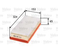 Filtro aria Cartuccia filtro 585072 VALEO per PEUGEOT CITROËN