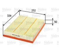 VALEO 585096 Filtro aria Filtri motore elevati proprietà di filtrazione, durevolezza, applicazione facile e precisa