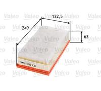 Filtro aria Cartuccia filtro 585100 VALEO per PEUGEOT CITROËN MINI FIAT