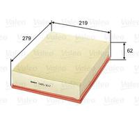 VALEO 585107 Filtro aria Filtri motore elevati proprietà di filtrazione, durevolezza, applicazione facile e precisa