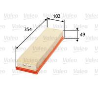 VALEO 585114 Filtro aria Filtri motore elevati proprietà di filtrazione, durevolezza, applicazione facile e precisa