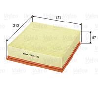 Filtro aria Cartuccia filtro 585116 VALEO per AUDI VW VOLVO SEAT PORSCHE JAGUAR