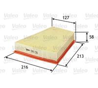 Filtro aria Cartuccia filtro 585136 VALEO per SKODA SEAT VW