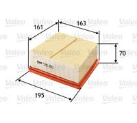 Filtro aria Cartuccia filtro 585160 VALEO per FORD MAZDA