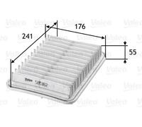 Filtro aria Cartuccia filtro 585162 VALEO per TOYOTA AVENSIS Tre volumi AURIS