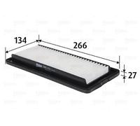 Filtro aria Cartuccia filtro 585173 VALEO per HYUNDAI ATOS