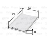 Filtro aria Cartuccia filtro 585214 VALEO per MAZDA 2 3 Tre volumi 3