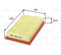 Filtro aria Cartuccia filtro 585222 VALEO per NISSAN INFINITI
