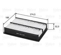 Filtro aria Cartuccia filtro 585236 VALEO per MAZDA 5 3 Tre volumi 3