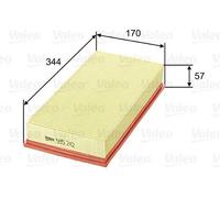 Filtro aria Cartuccia filtro 585242 VALEO per VOLVO S40 I V40 Familiare
