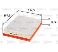 VALEO 585246 Filtro aria Filtri motore elevati proprietà di filtrazione, durevolezza, applicazione facile e precisa