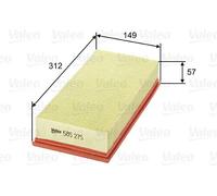 Filtro aria Cartuccia filtro 585275 VALEO per FORD VOLVO