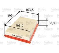 Filtro aria Cartuccia filtro 585277 VALEO per FORD FIESTA V FUSION