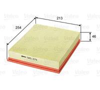 Filtro aria Cartuccia filtro 585279 VALEO per FORD OPEL PANTHER